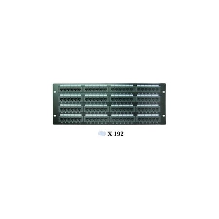 Swe-Tech 3C Rackmount 96 Port Cat6 Patch Panel, Horizontal, 110 Type, 568A & 568B Compatible, 4U FWT69BK-06096